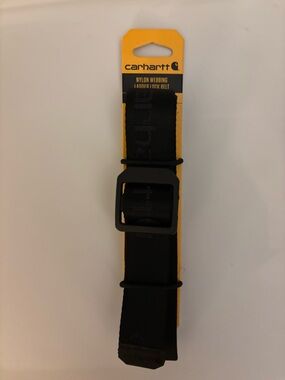 Carhartt Black Nylon Webbing Ladderlock Belt